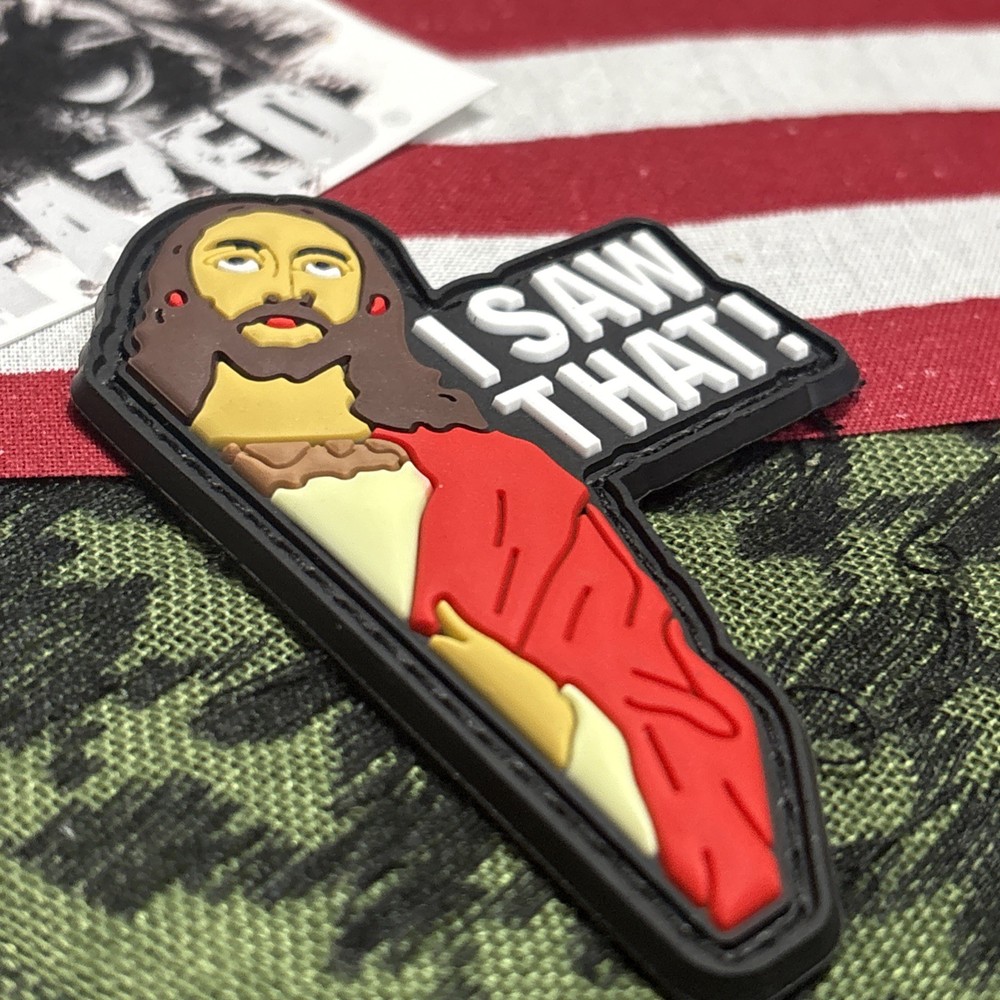 PvC 3D: I Saw That! Morale Tactical Hook & Loop Patch High Quality