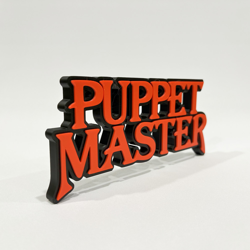 Puppet Master Logo/Shelf Display