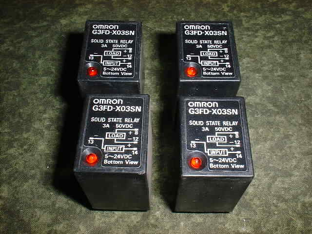 (4) Omron solid State Relays # G3FD-X03SN (22124-A9)