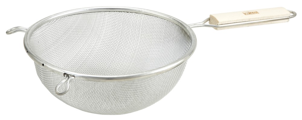 8" Single Mesh Strainer, Medium, Tin (12 Each)