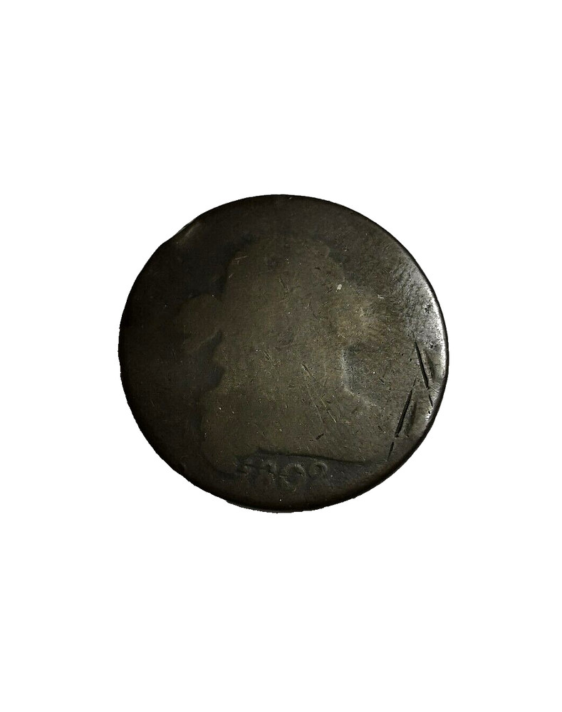 1802 US Draped Bust Large Cent Coin S-236