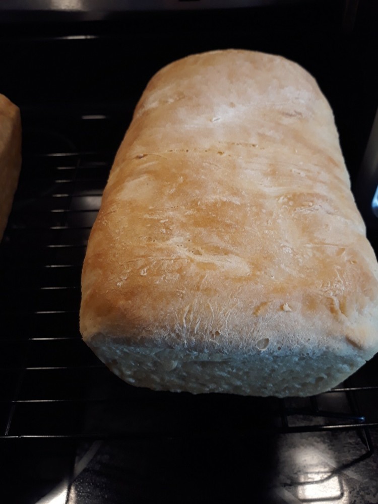 Homemade white bread