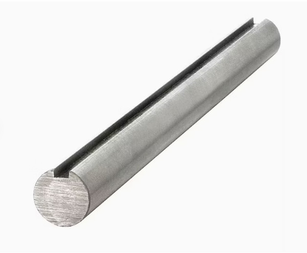 Keyed shaft, 1"Dia  X 12"Long, CS Grade 1045, 1/4" x 1/8" key way