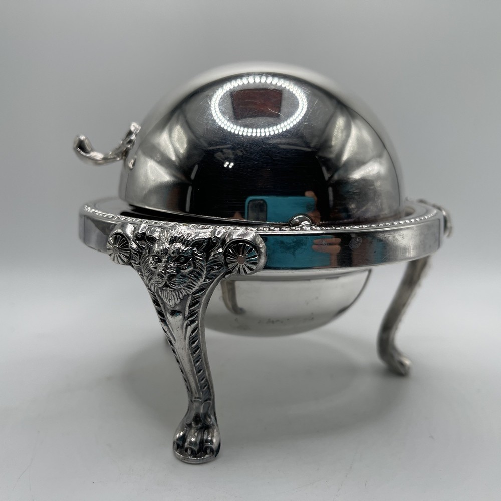 GUILDCRAFT SILVERSMITHS Rolltop Caviar Dish (Silverplate)