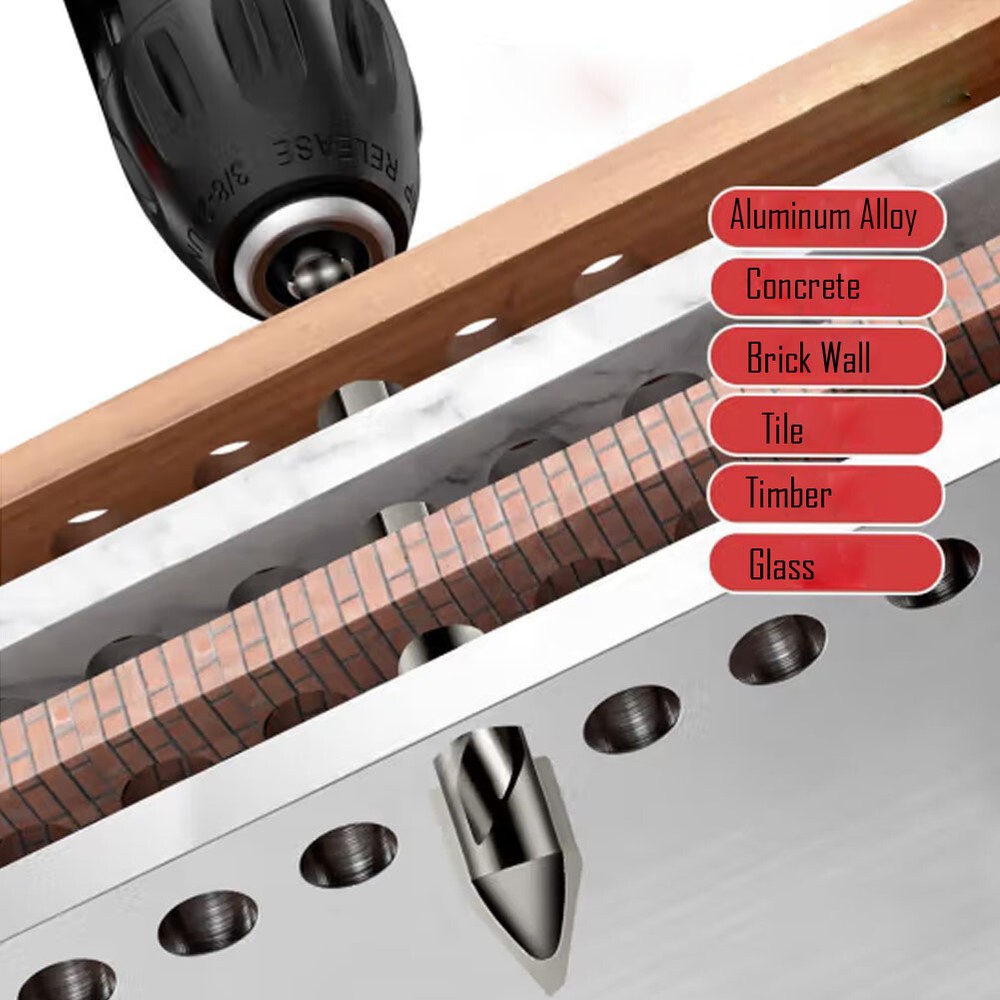 4/8pcs High-Strength Eccentric Twist Drill Bit, Oblique Head Eccentric Drill Bit