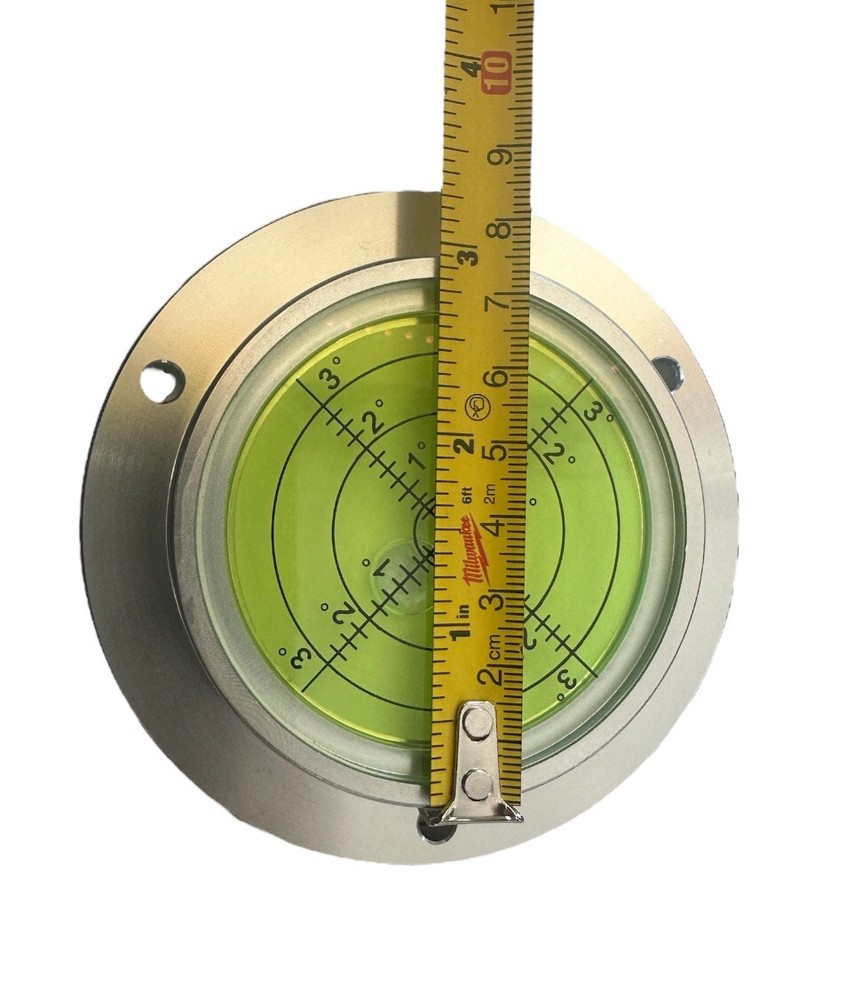 Universal High Precision Bubble Level, Diameter 3.94inches