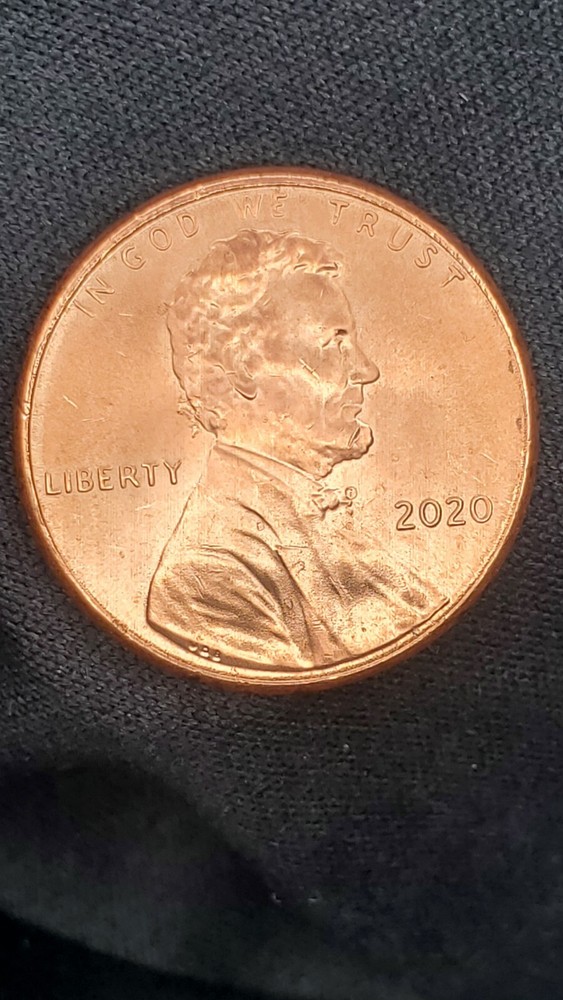 2020 Lincoln Cent  Strike Through Error Obverse!