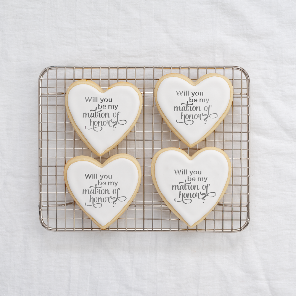 Will You Matron Cookie Stencil - Durable & Reusable Mylar Stencils