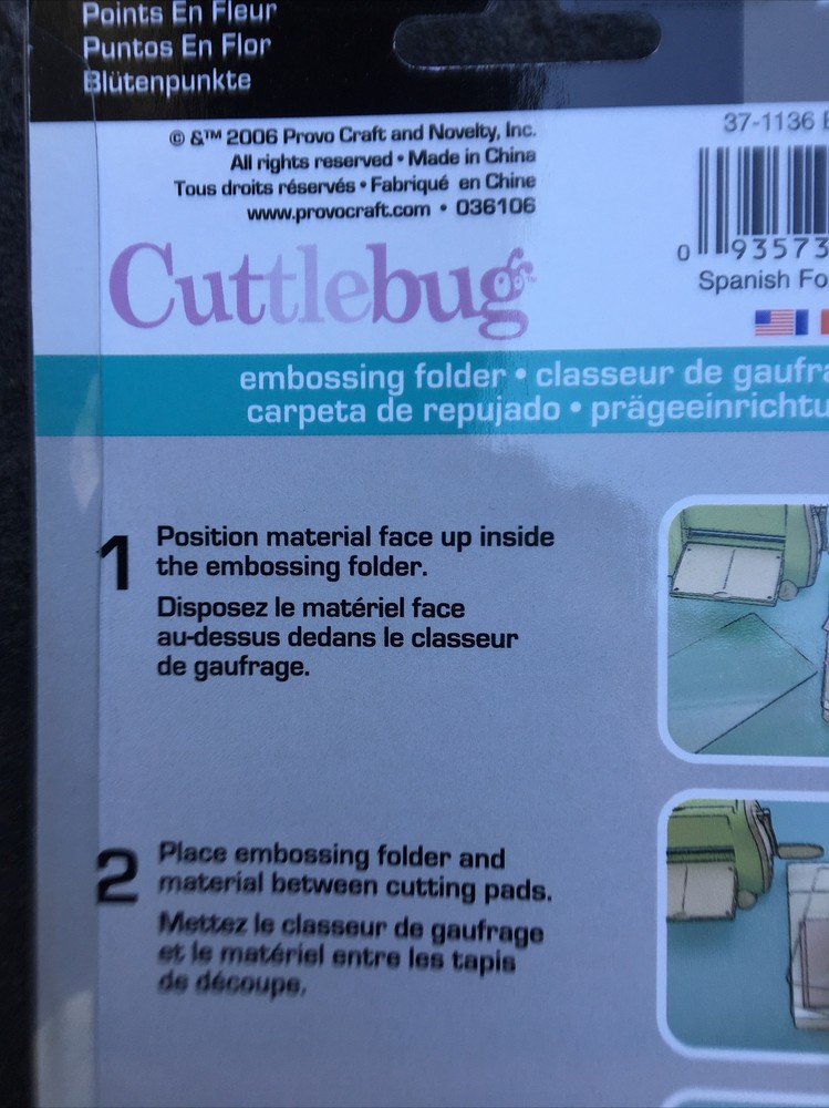 CUTTLEBUG BLOOM DOTS A2 EMBOSSING FOLDER - #37-1136 NEW IN PACKAGE