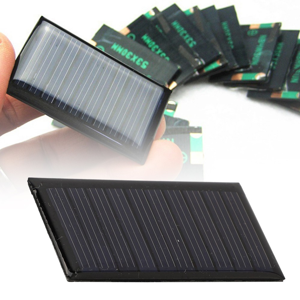 10 Pack Small Solar Panels 5V 30mA Efficient DIY Electronics Power Generation