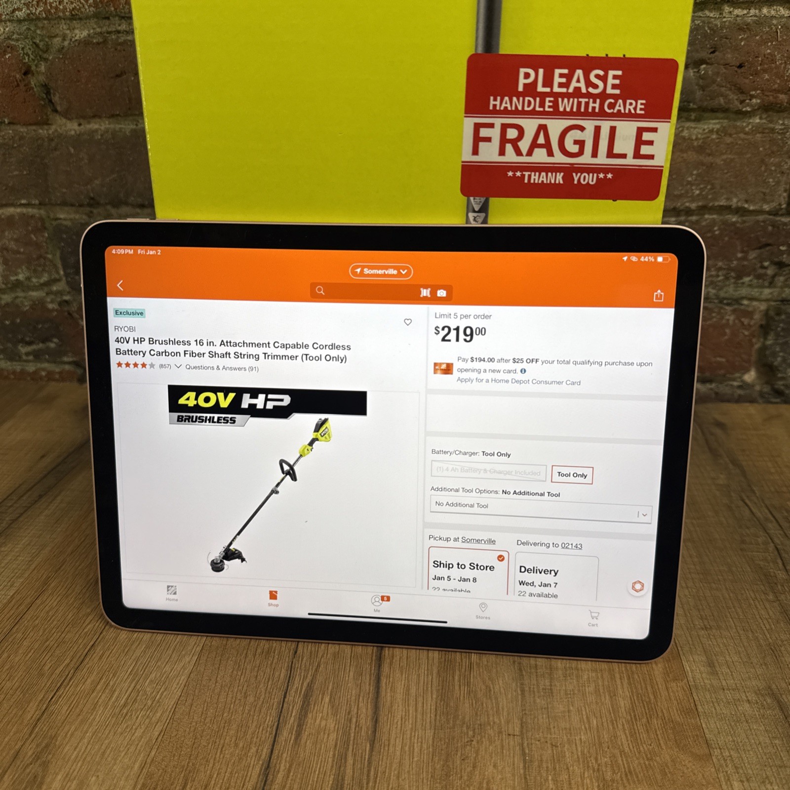 NEW RYOBI 40V Brushless 16" Carbon Fiber Attach Ready String Trimmer -TOOL ONLY