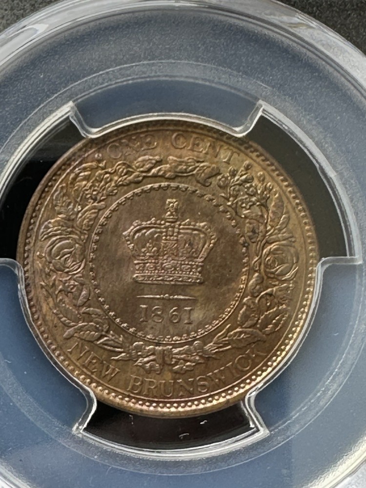 New Brunswick 1861 Cent PCGS MS64BN
