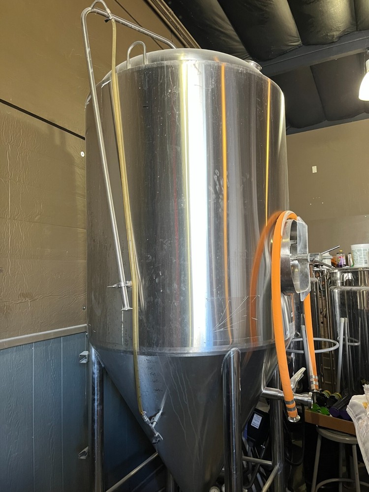 8.5 bbl EGISA Conical jacketed Fermenter