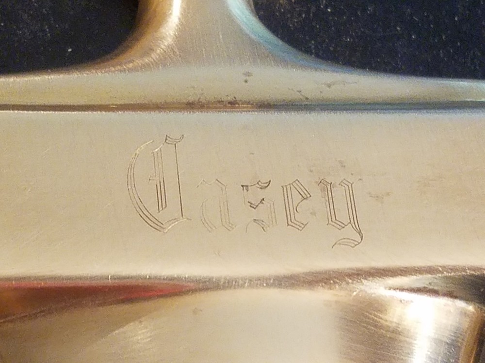 THINGS REMEMBERED SOLID BRASS DOOR KNOCKER Engraved "CASEY"