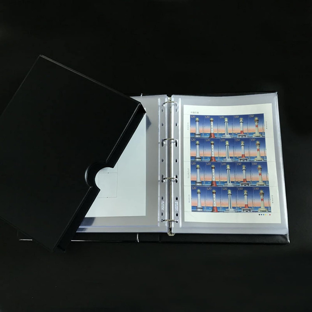 Clear Stamp Pages for Stamp Album Binder, 1 Pocket Page for Stamp Collectors, 10