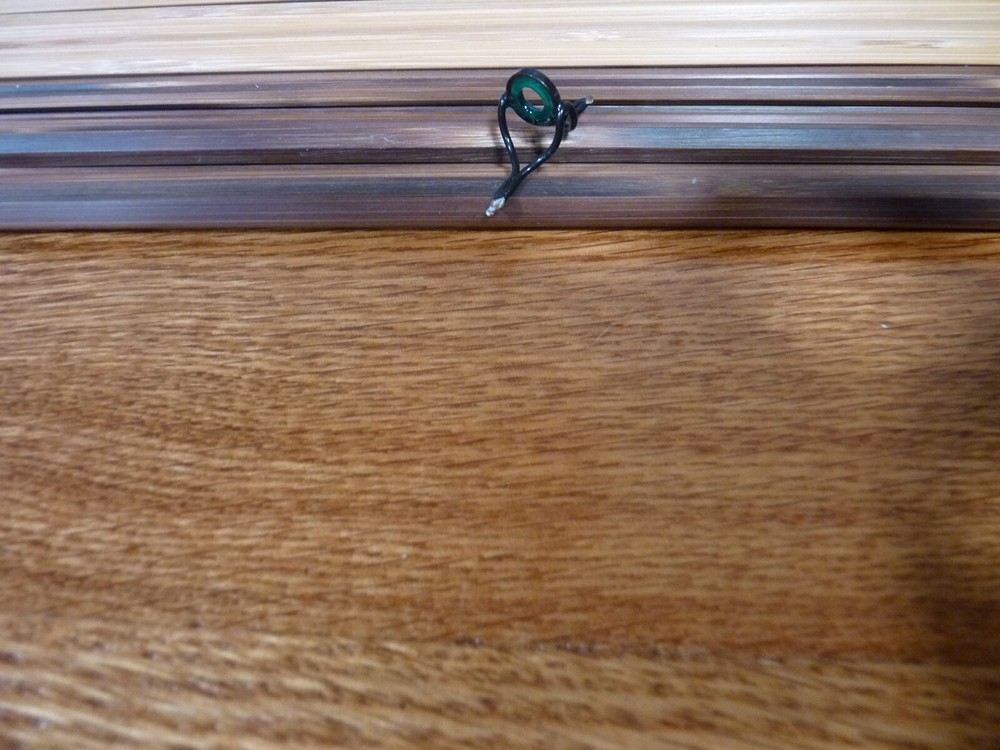 Agate Stripping Guide Black with Green insert 8MM. Rod Building