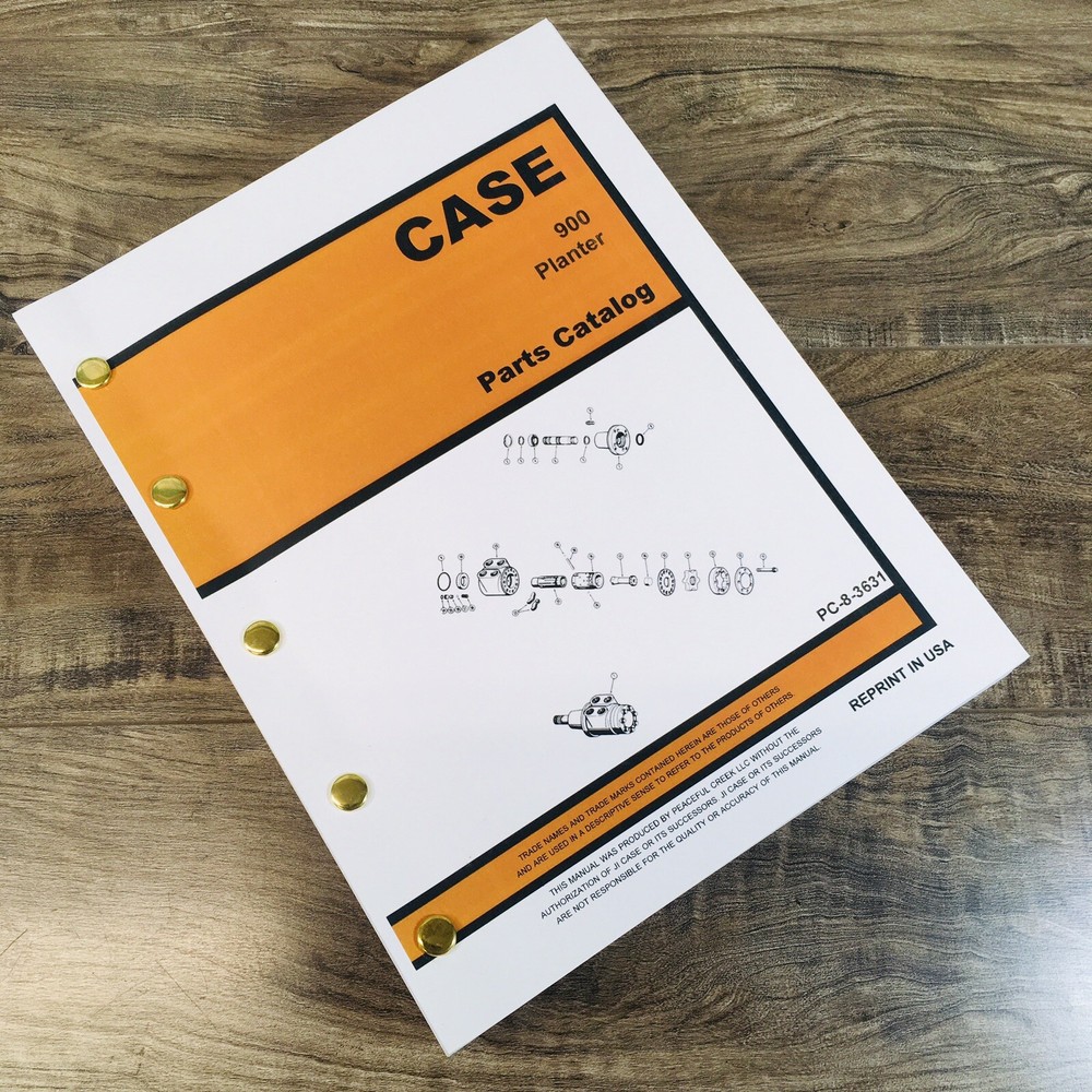 Case 900 Planter Parts Manual Catalog Book Assembly Schematic Exploded Views