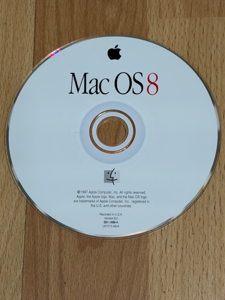 Mac OS 8 Apple Computer Operating System CD Rom Install Disc