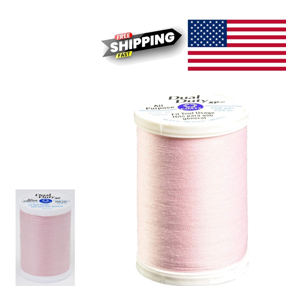 Light Pink Polyester Thread 250 Yards Ideal for General Purpose Sewing Projects