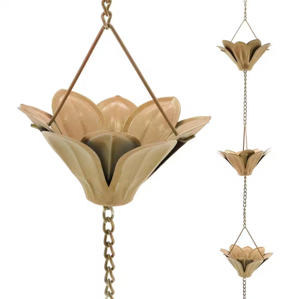 Rain Chain with Flowers