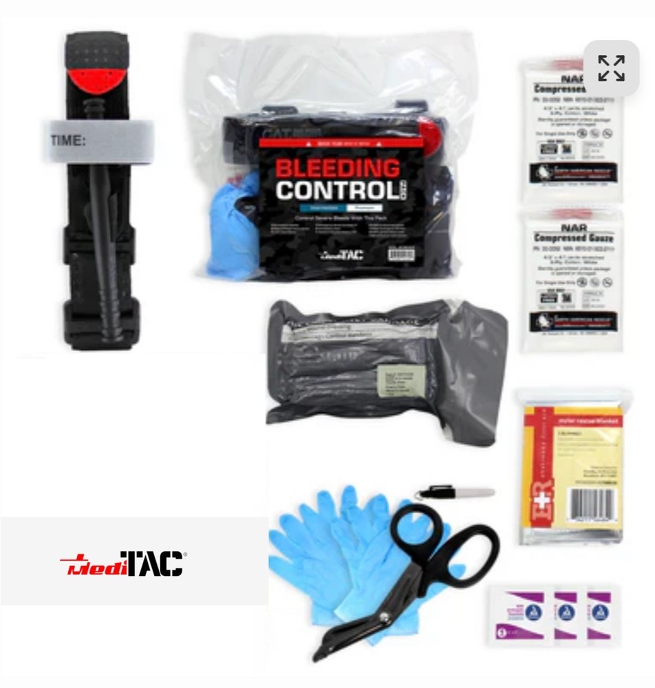 MediTac IFAK Components Kit B1 Ever Ready First Aid Bleeding Control Bundle