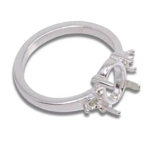 Oval Cabochon Accent Ring Mounting