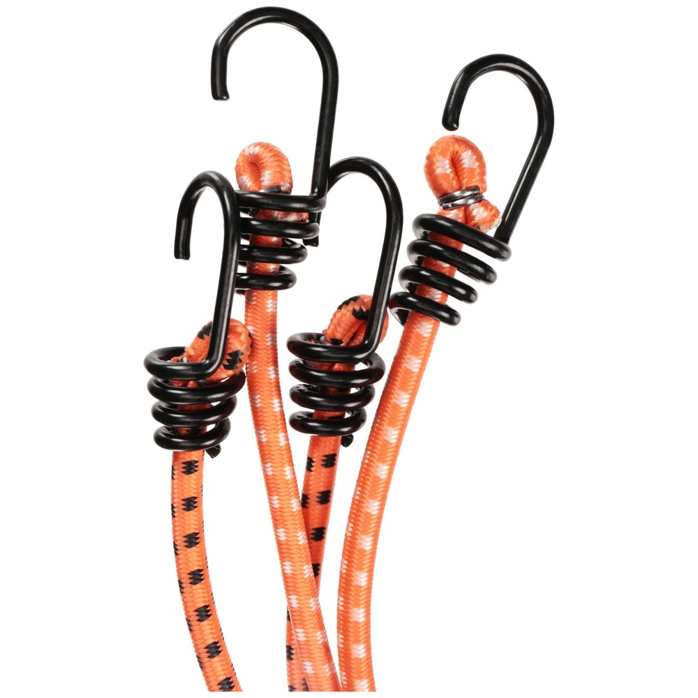 Rubber Bungee Cords 4 Count Box