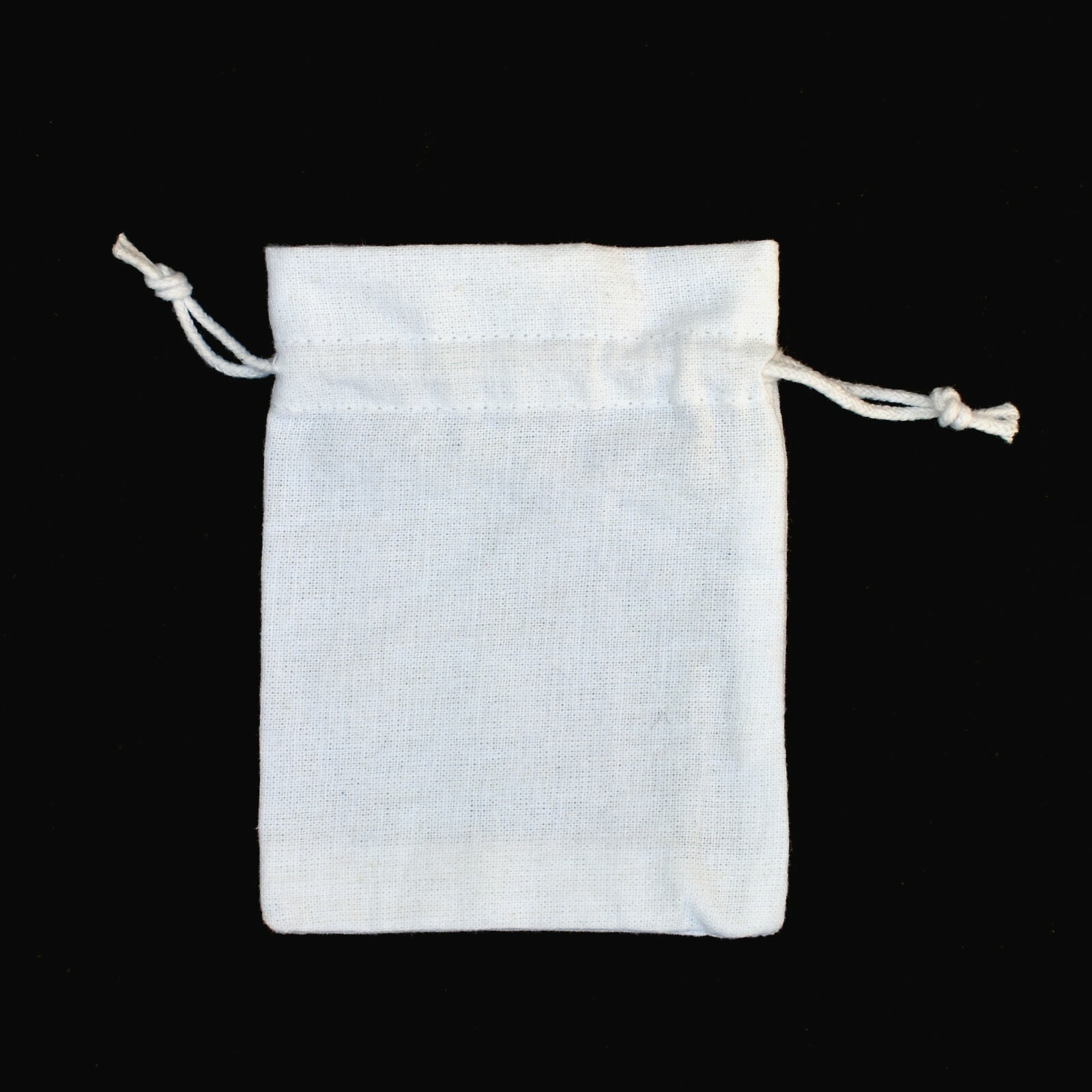 Cotton Drawstring White Small Favor Coin Bag Indian Jewelry Packaging Pouch