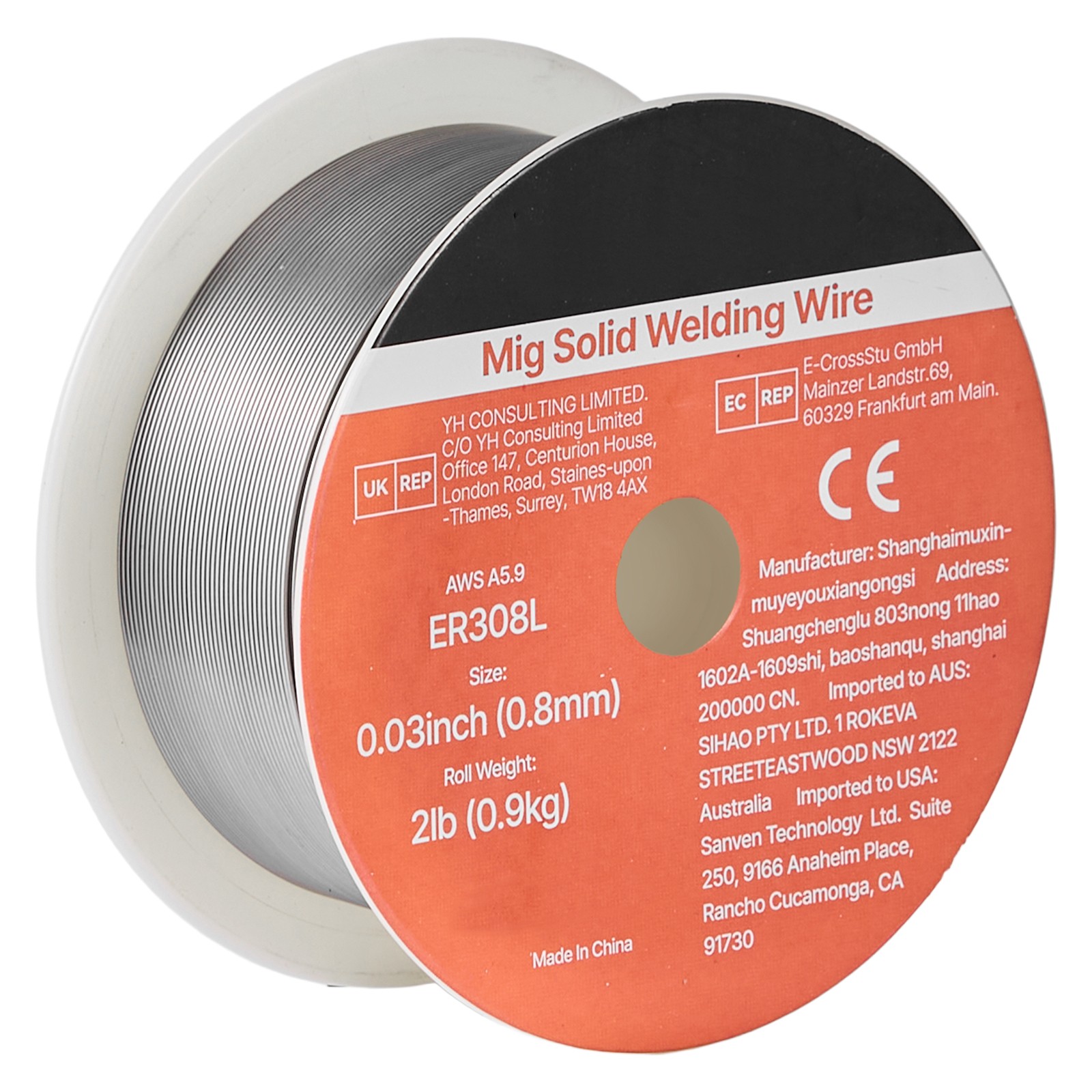 Uimoso Solid MIG Welding Wire ER308L 0.03-inch 2 lbs Stainless Steel Wire