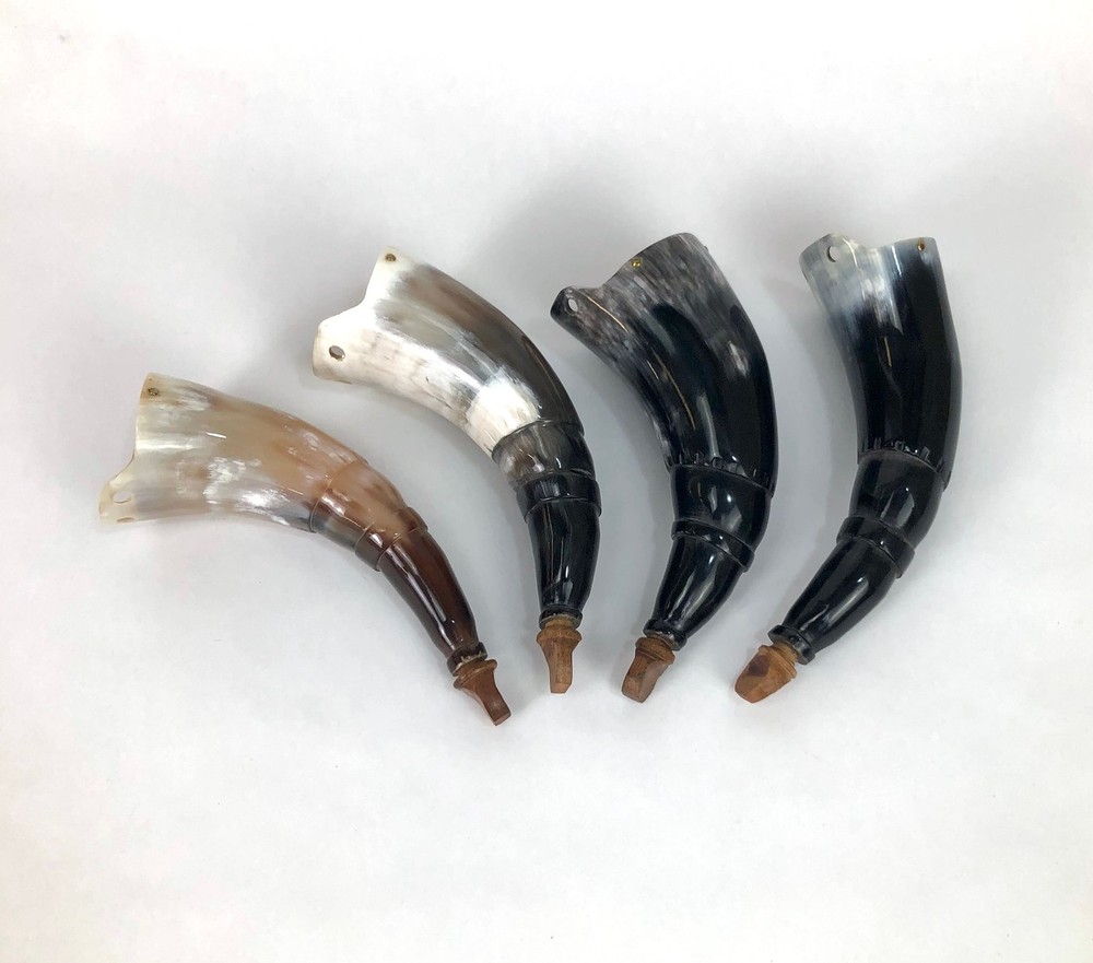 Small Colonial Priming Horn - Mottled