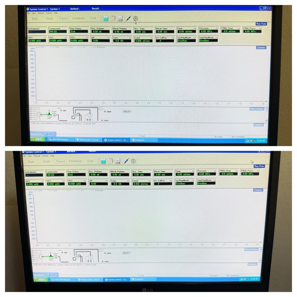 Amersham Pharmacia Biotech ÄKTA Purifier Explorer System w/ Computer & Software