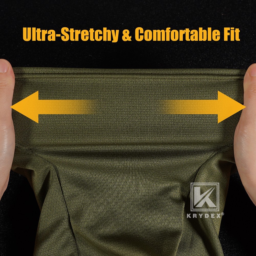 KRYDEX Tactical Face Mask Balaclava Full Head Neck Wrap Quick Dry Ranger Green