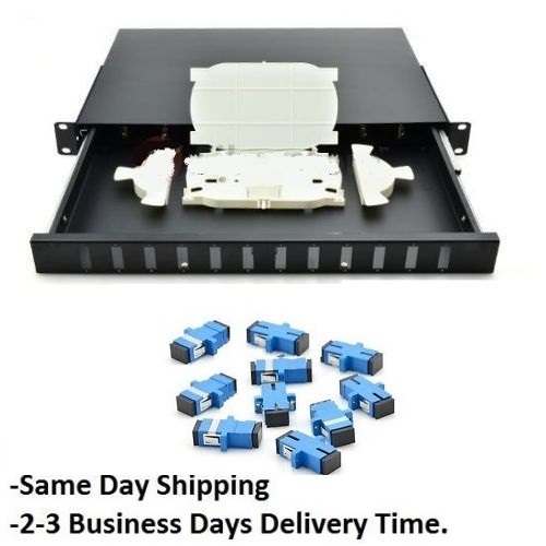 Fiber Optic Patch Panel,12 Port Rackmount, SC SIMPLEX - 76432