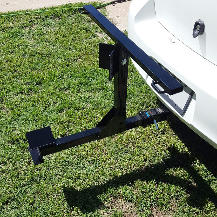 Motorcycle Trailer Carrier Tow Dolly Hauler Hitch Rack with Tie-Down