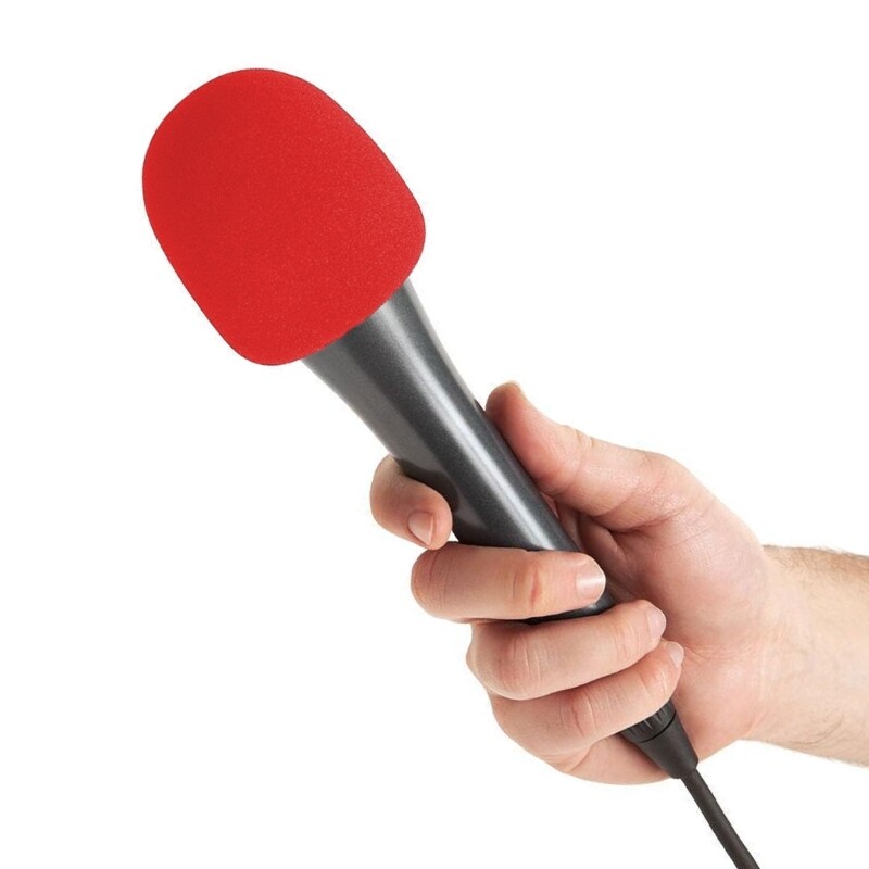 Windproof Microphone Sponge Cover Enhances Sound Black