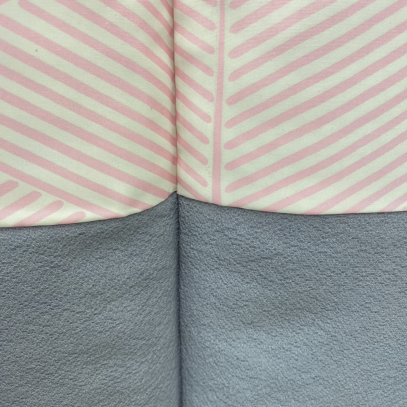 Japanese Vintage Kimono Haori Jacket Polyester Gray Traditional Authentic 35 in