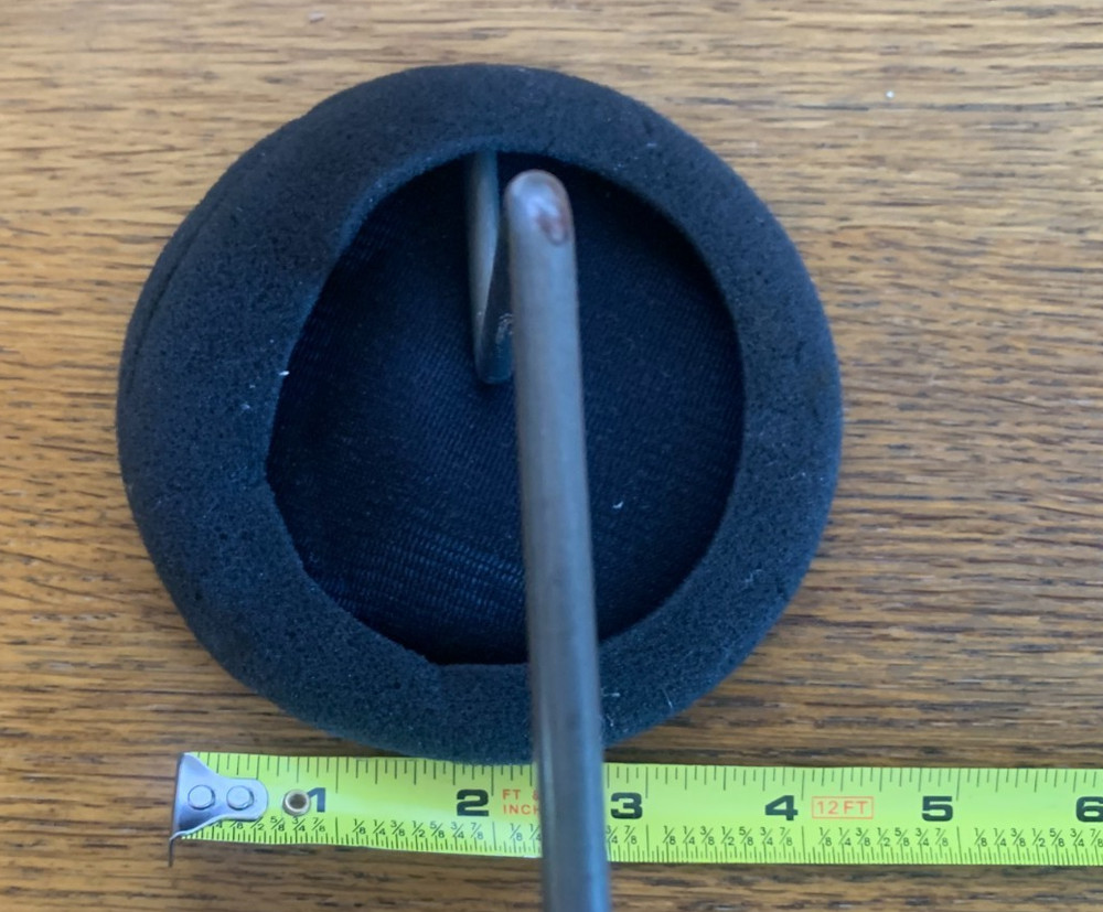 Gridwall Hat Display Hook Chrome Single Cap Holder for Retail Display Panel 4 Pc