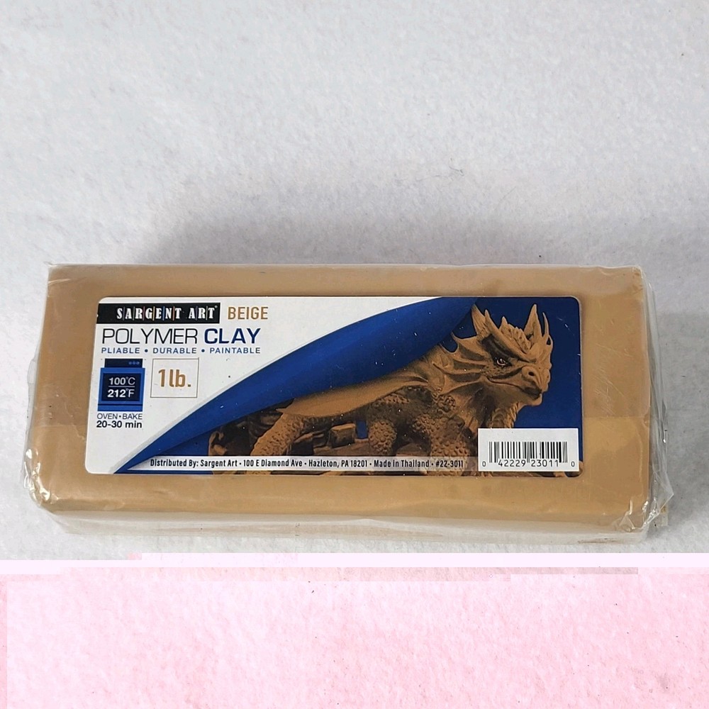 Sargent Art Black Polymer Clay 1lb
