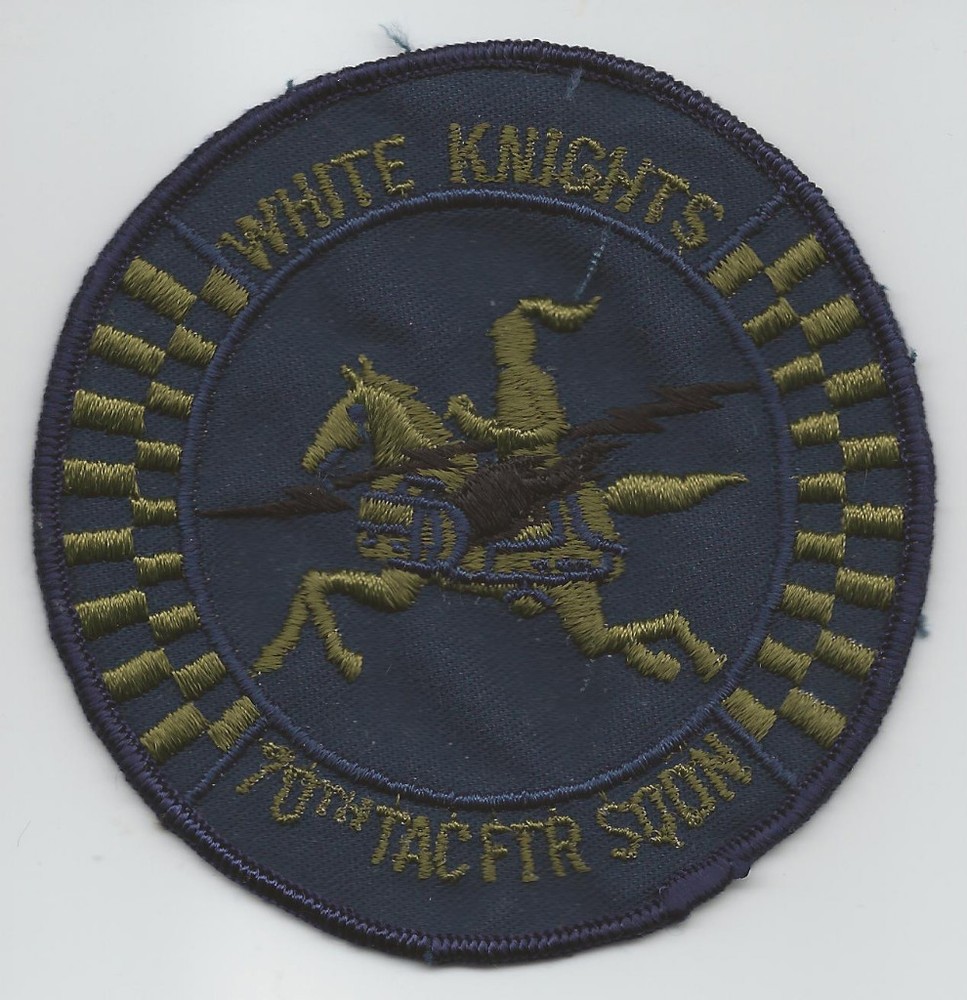 70th TAC FIGHTER SQUADRON "WHITE KNITES" subdued patch