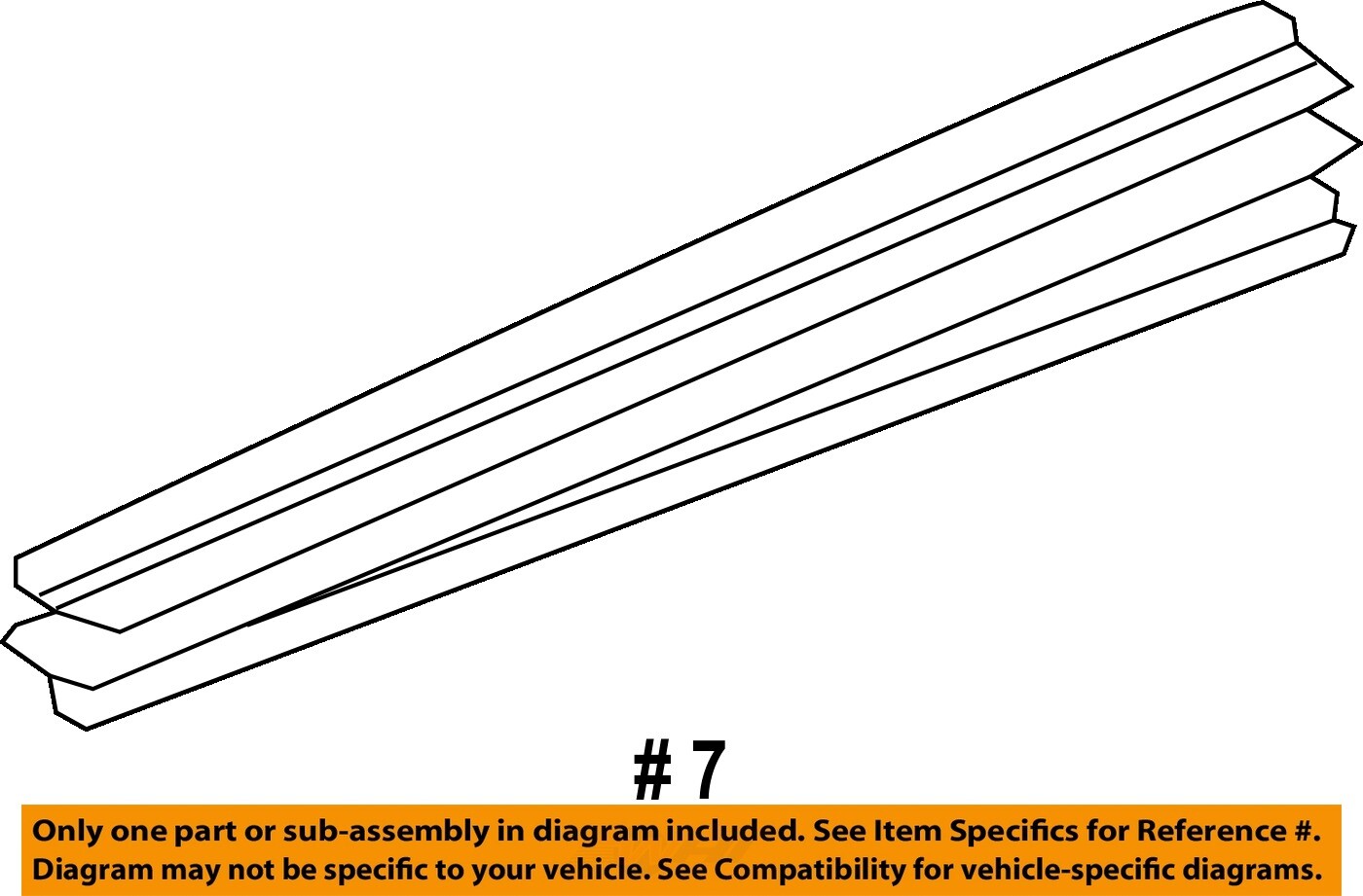 2015-2020 TAHOE YUKON ESCALADE SUNROOF SIDE DEFLECTOR CLOSEOUT NEW GM # 84119757