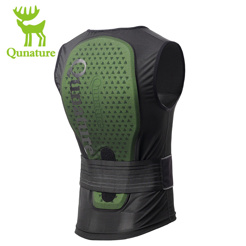 Qunature Back Spine Protector Ski Snowboard Padded Vest with Thick EVA Back Pad