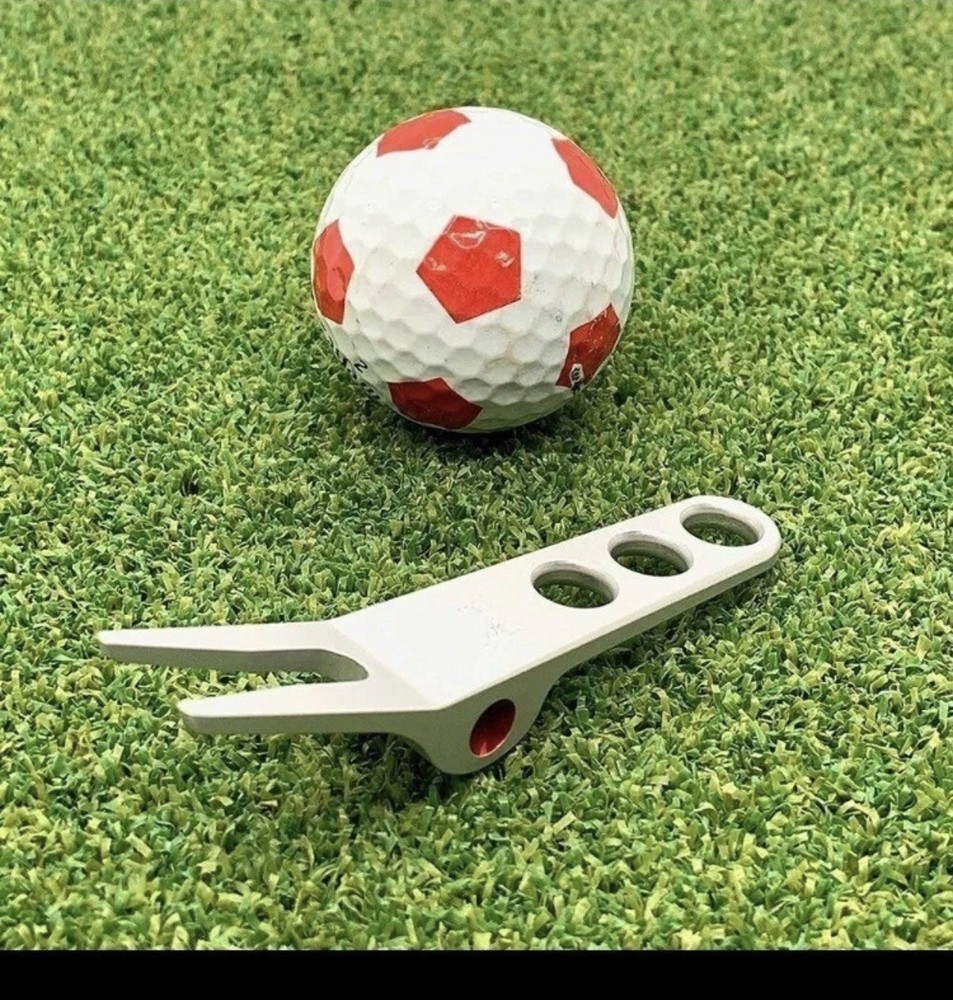 Scotty Cameron Pivot Divot Tool - Red Dot - Silver
