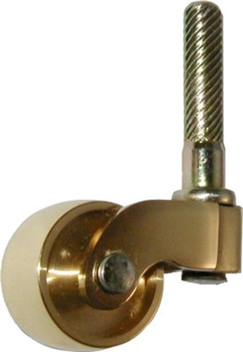 1" Stem Caster Wheel Cast Brass