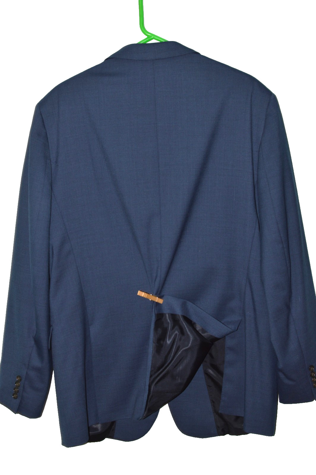 Llike New (2Pc Suit 50L 50 Long L) STAFFORD Blue Wool Travel Suit 46x29.5