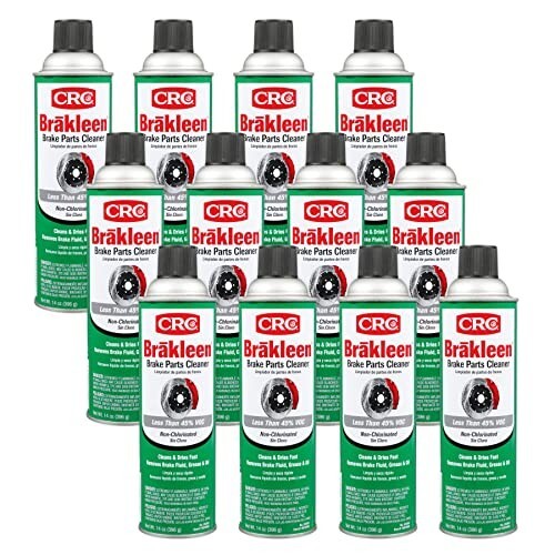 CRC 05084 Brakleen Non-Chlorinated Brake Parts Cleaner - 14 oz. Pack of 12