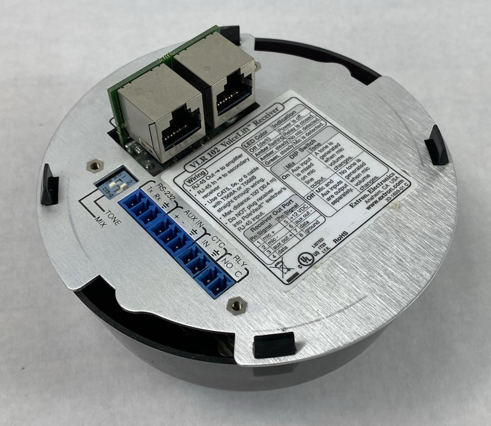 Extron Electronics VLR 102 VoiceLift Receiver Untested