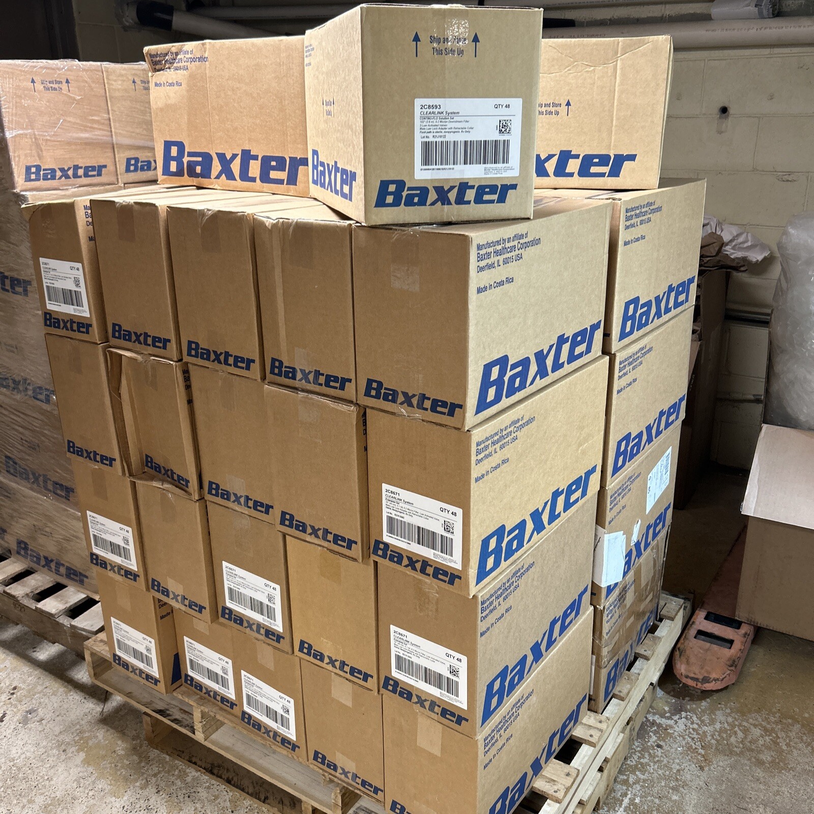 Baxter 2C8593 Continu-Flo Solution Set Clearlink System - 48/Case