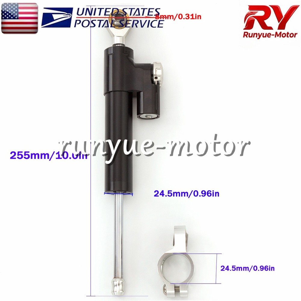 Adjustable Motor Steering Damper Stabilizer Linear Control Universal Aluminum