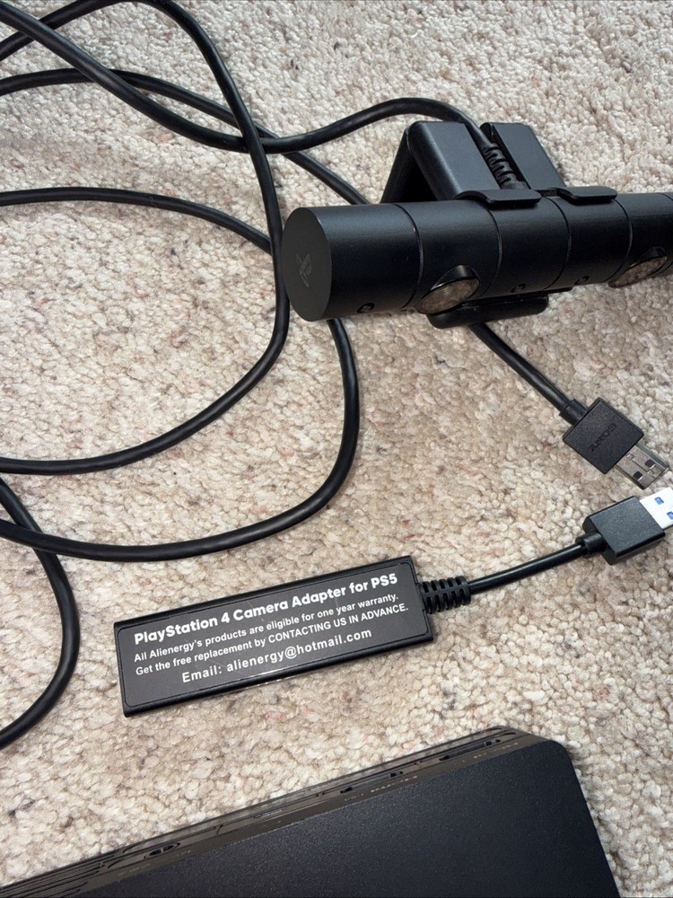 Sony PS4 PS5 VR Headset Bundle V2 CUH-ZVR2 2 Move Controllers Camera Untested