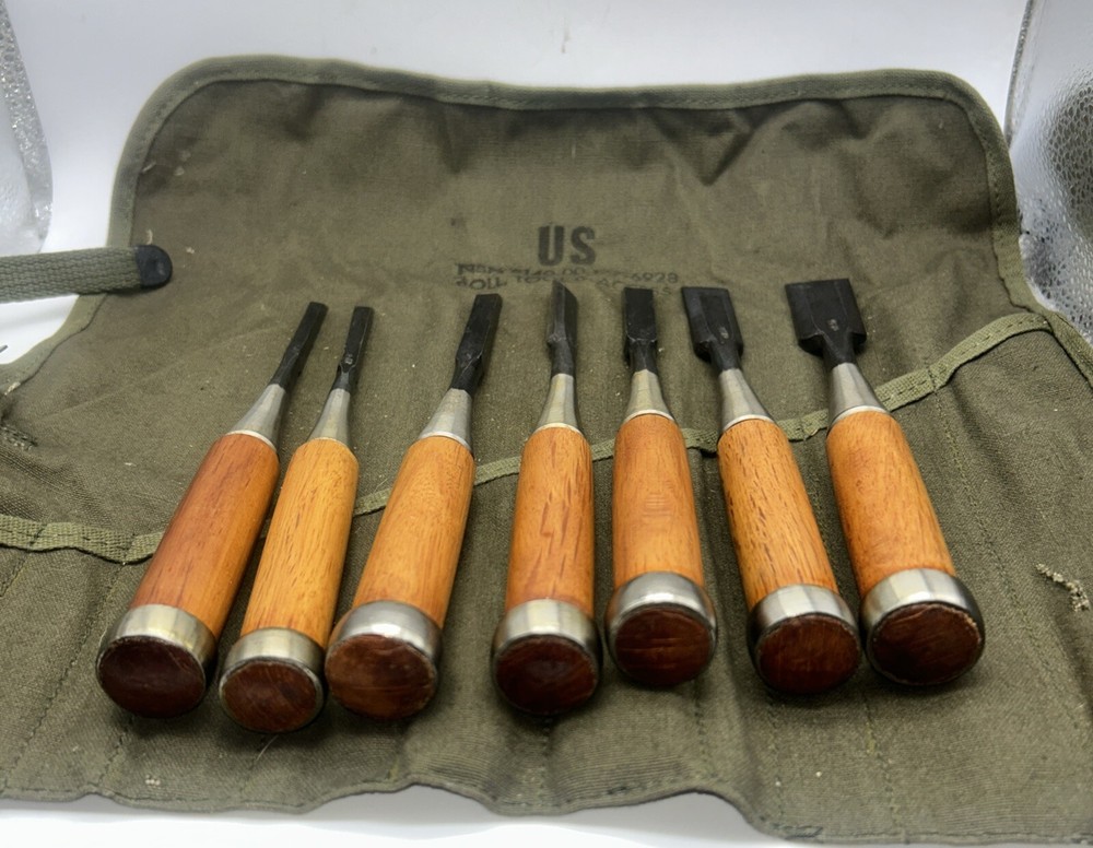 Vintage Japan Wood Working Tools US ROLL TOOL & ACCESS